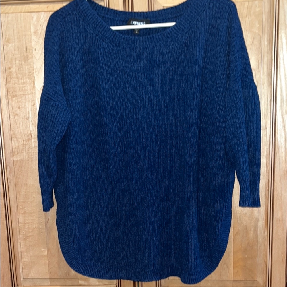 Express Blue Tunic Summer Sweater